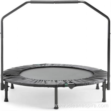 Mini Fitness Trampoline with Adjustable Handle and Rebounder